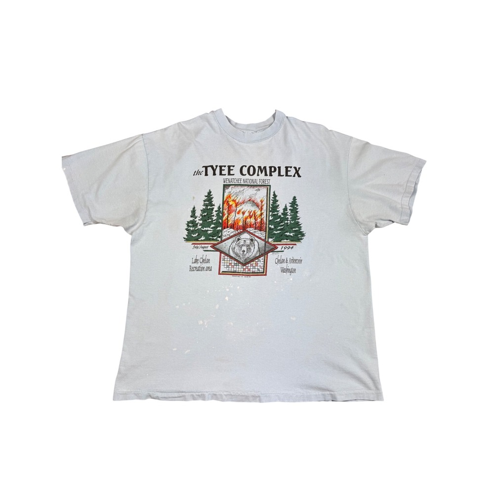Vintage 1994 Hanes‎ Beefy T Tyee Complex National Forest Single Stitch Shirt XL
